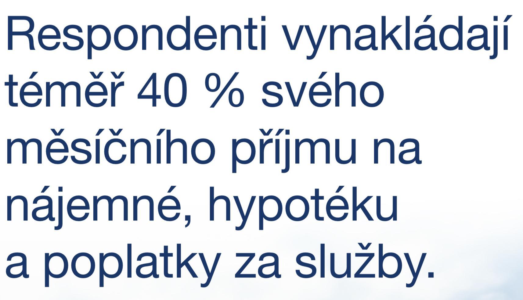 Náklady na bydlení Náklady na bydlení