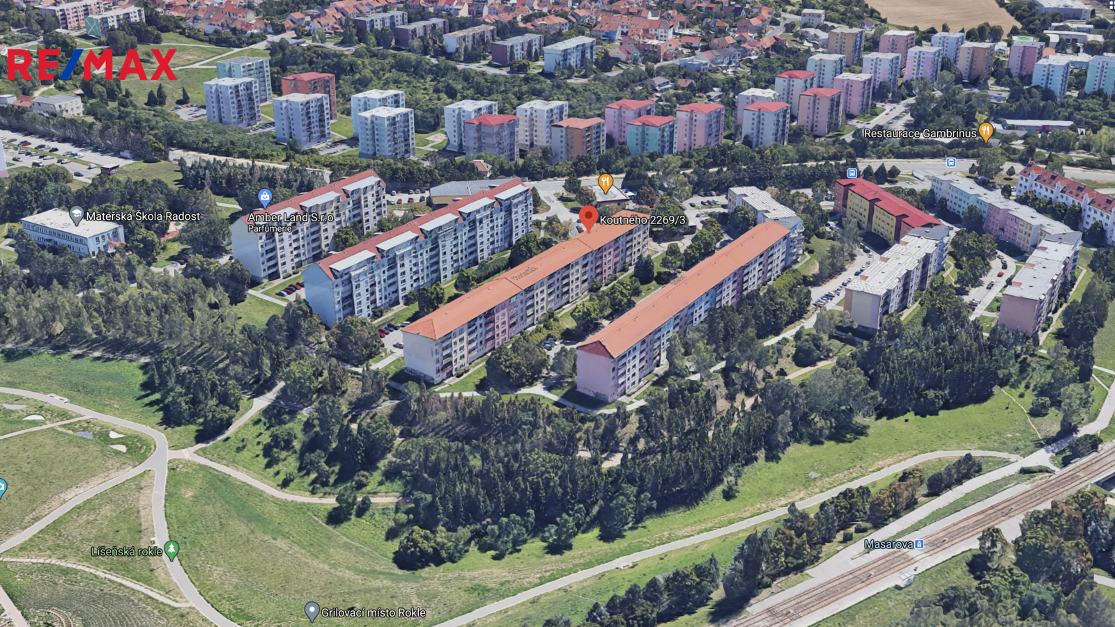 Pronájem bytu 2+kk, 42 m2, Brno